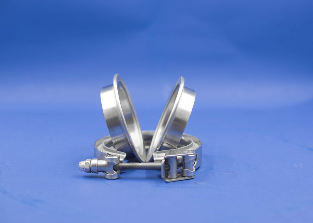 V-band clamp and flanges stainless steel titanium
