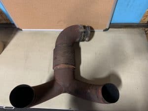 Y connector damaged